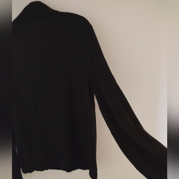 Joseph Abboud black wool 1/4 zip sweater size men's XL - Picture 7 of 7